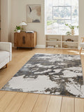 Think Rugs Silver Tidal TL68C modern abstract rug (British brand)