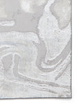 Think Rugs Silver Tidal modern abstract rug - British product