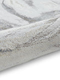 Think Rugs Silver Tidal modern abstract rug - British product