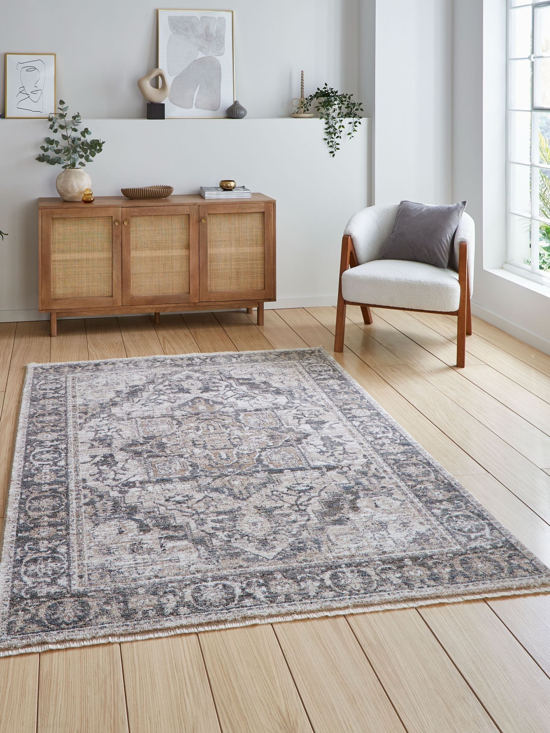 Think Rugs Green Vintage 35018 Vintage Rug