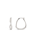 Dinny Hall Thalassa medium hoop earrings sterling silver, imported from the UK