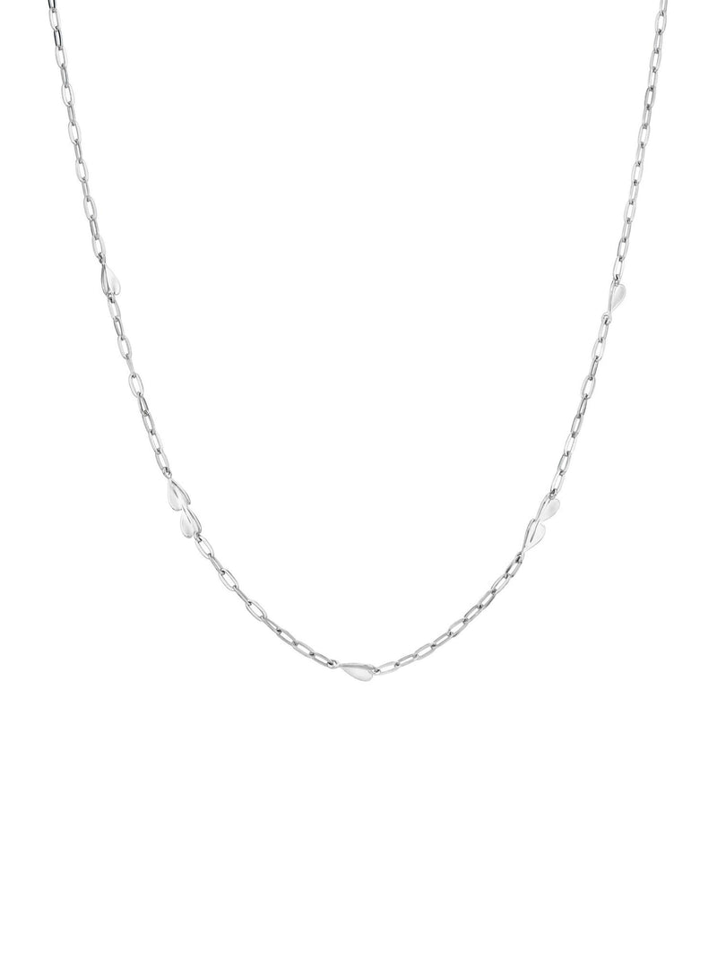 Dinny Hall sterling silver folded heart chain necklace, UK version