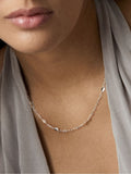 Dinny Hall sterling silver folded heart chain necklace, UK version
