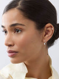 Dinny Hall Gold Folded Heart Drop Hoops Earrings