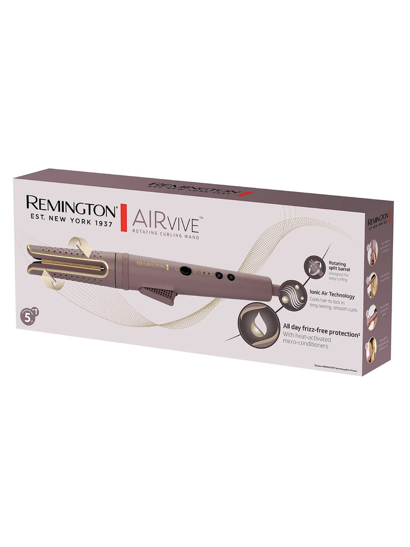 Remington Purple Airvive rotating curling wand (British brand)