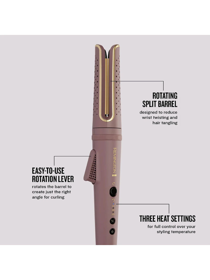 Remington Purple Airvive rotating curling wand (British brand)