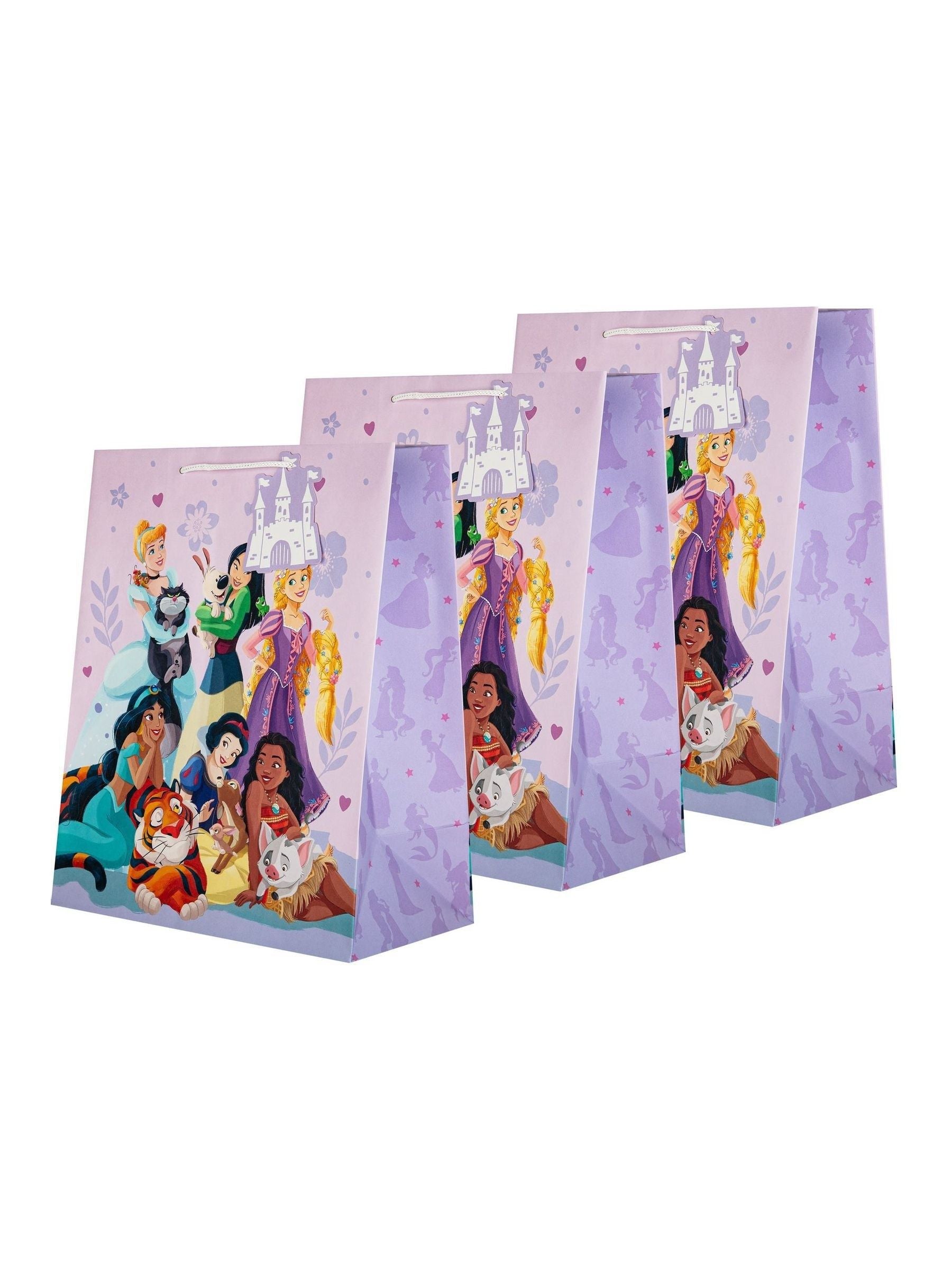 Hallmark purple Disney Princess large gift bags, UK version