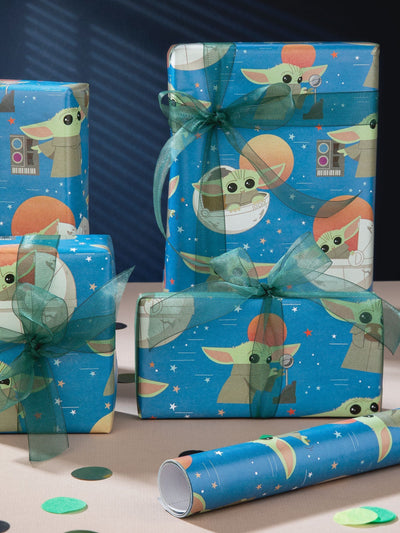 Next Hallmark The Mandalorian Grogu Wrapping Paper (3 x 2m, 3 Rolls)- Buy online at McGrocer