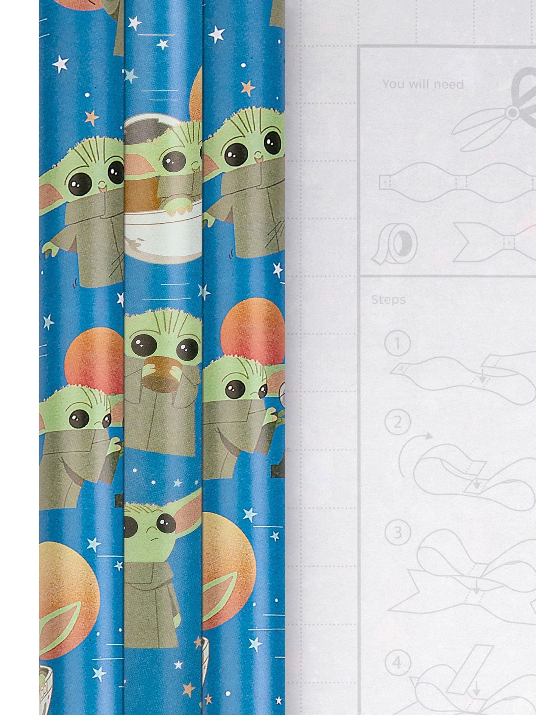Hallmark Grogu wrapping paper 3 rolls, imported from the UK