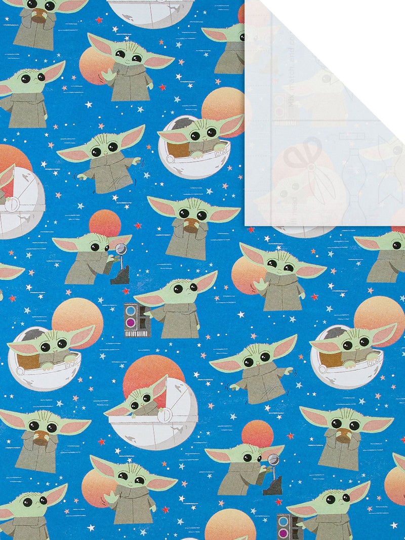 Hallmark Grogu wrapping paper 3 rolls, imported from the UK