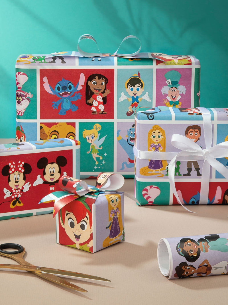 Hallmark Disney characters wrapping paper 3 rolls, UK version