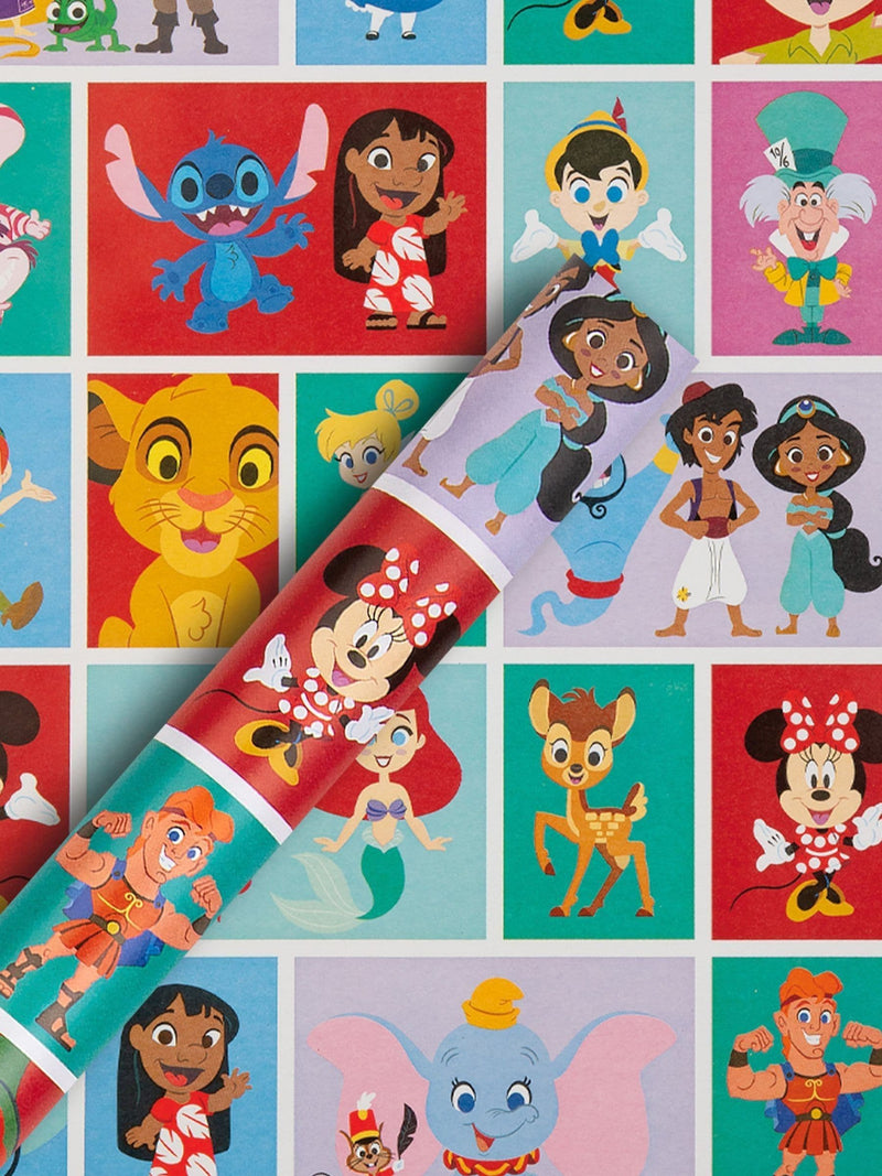 Hallmark Disney characters wrapping paper 3 rolls, UK version