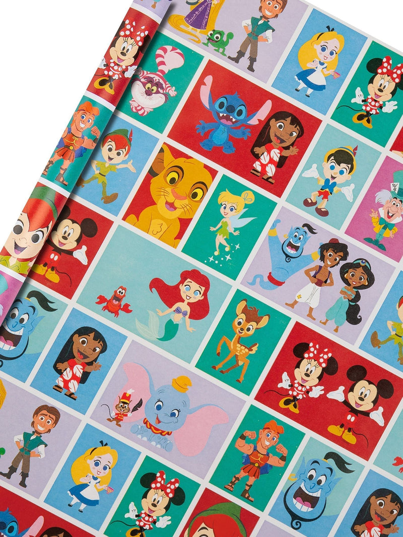 Hallmark Disney characters wrapping paper 3 rolls, UK version