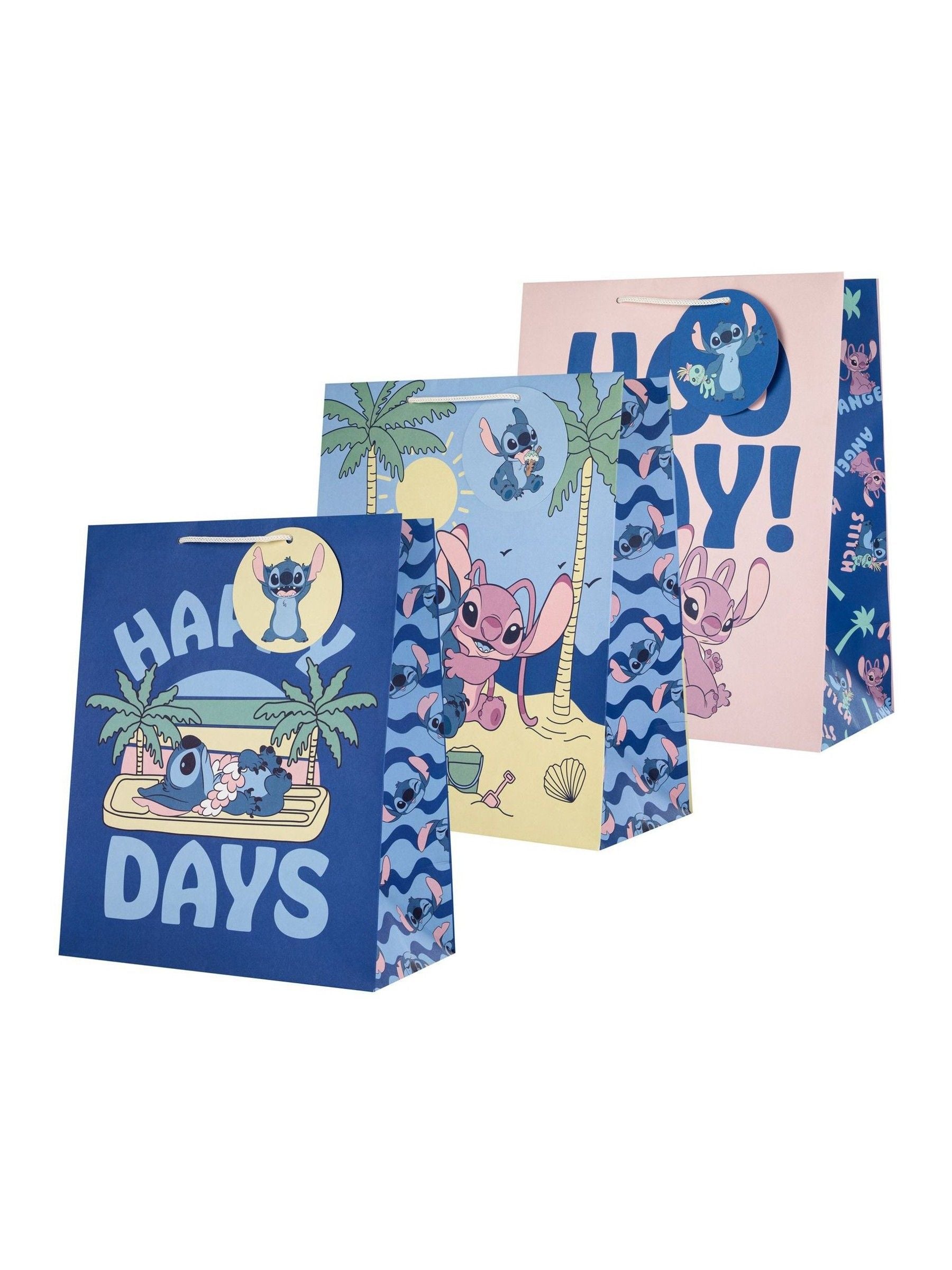 Hallmark Lilo & Stitch large gift bags 3-pack, imported from the UK