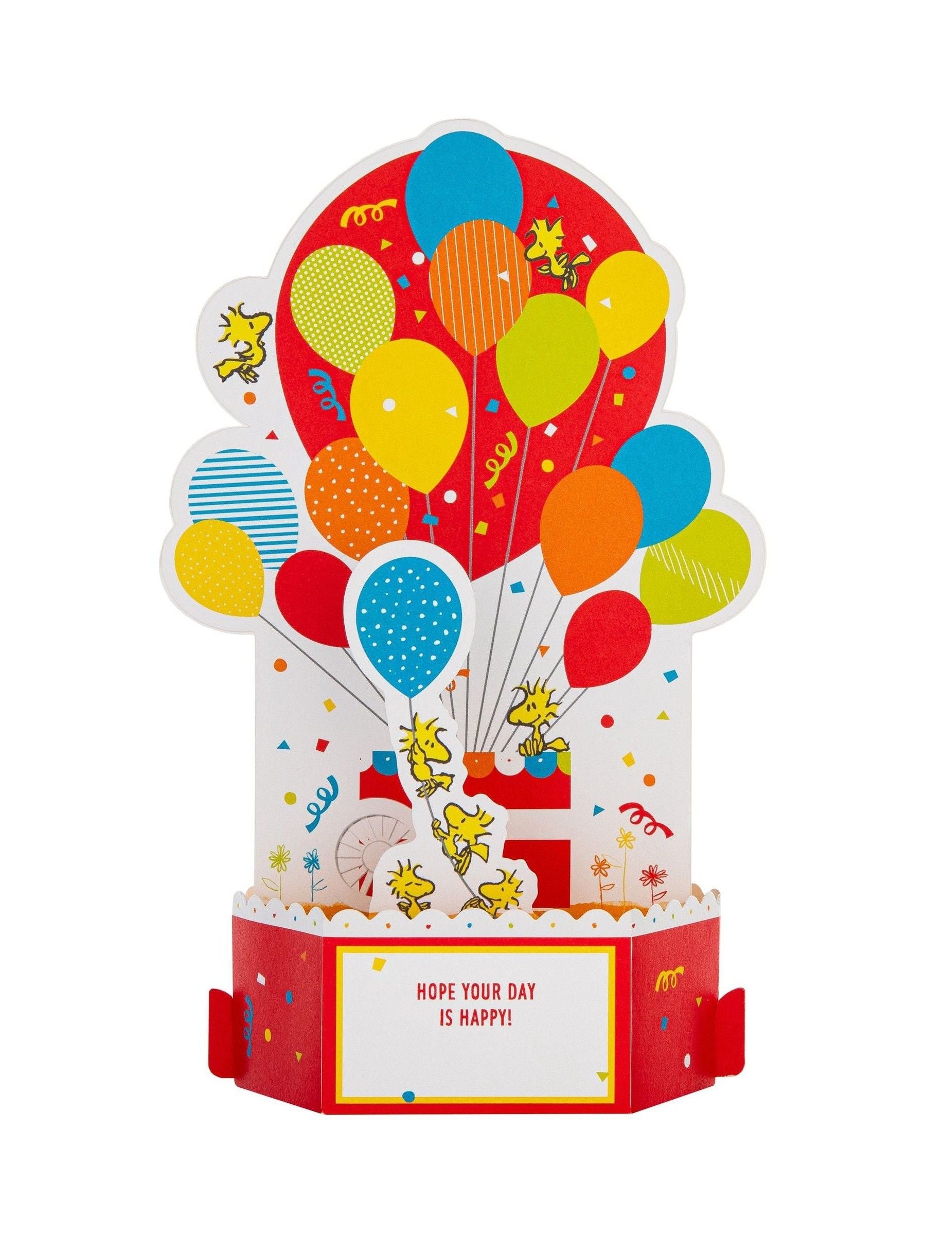 Hallmark Snoopy pop-up musical birthday card (British brand)