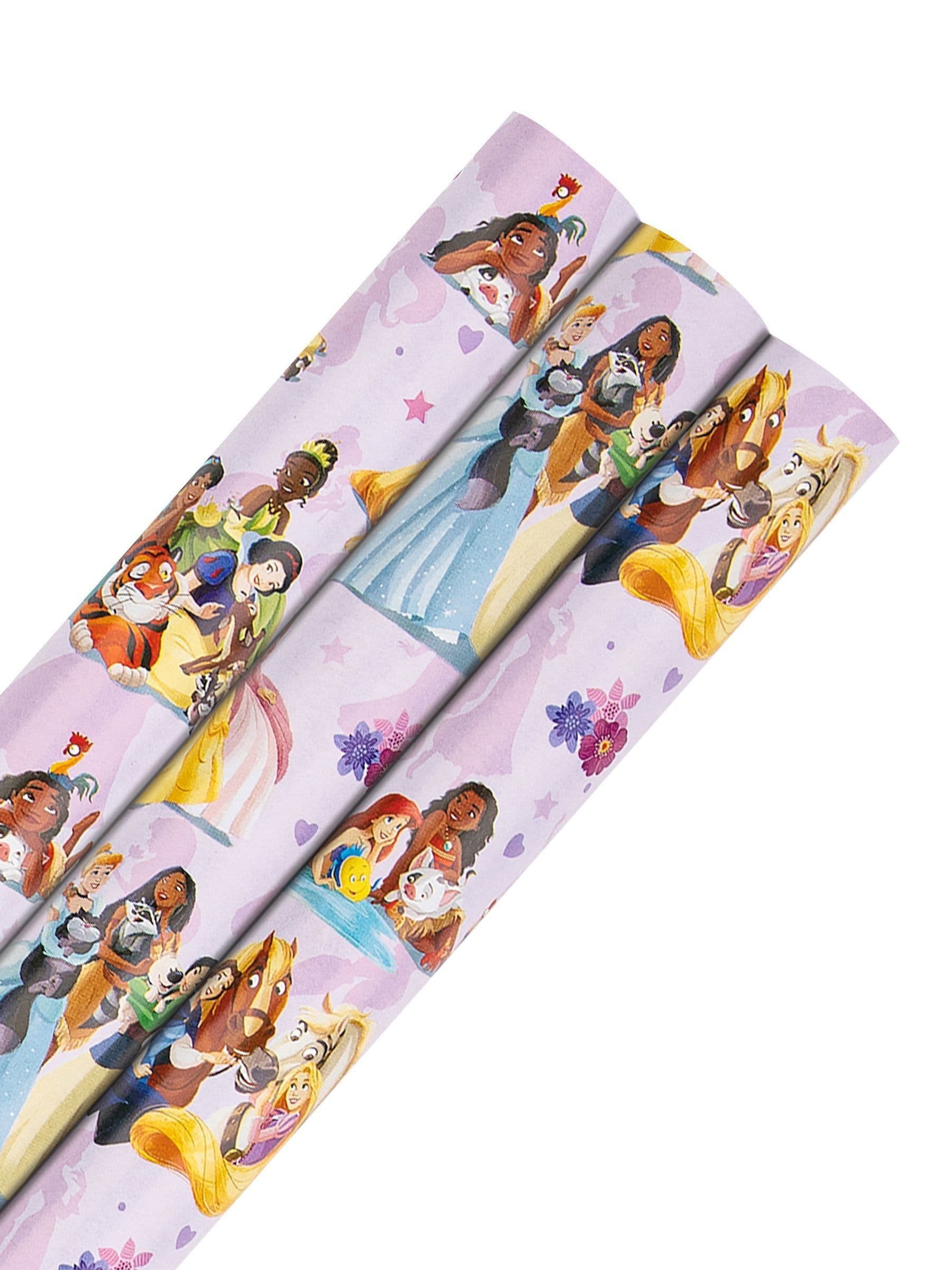 Hallmark Disney Princess wrapping paper 3 rolls, UK version