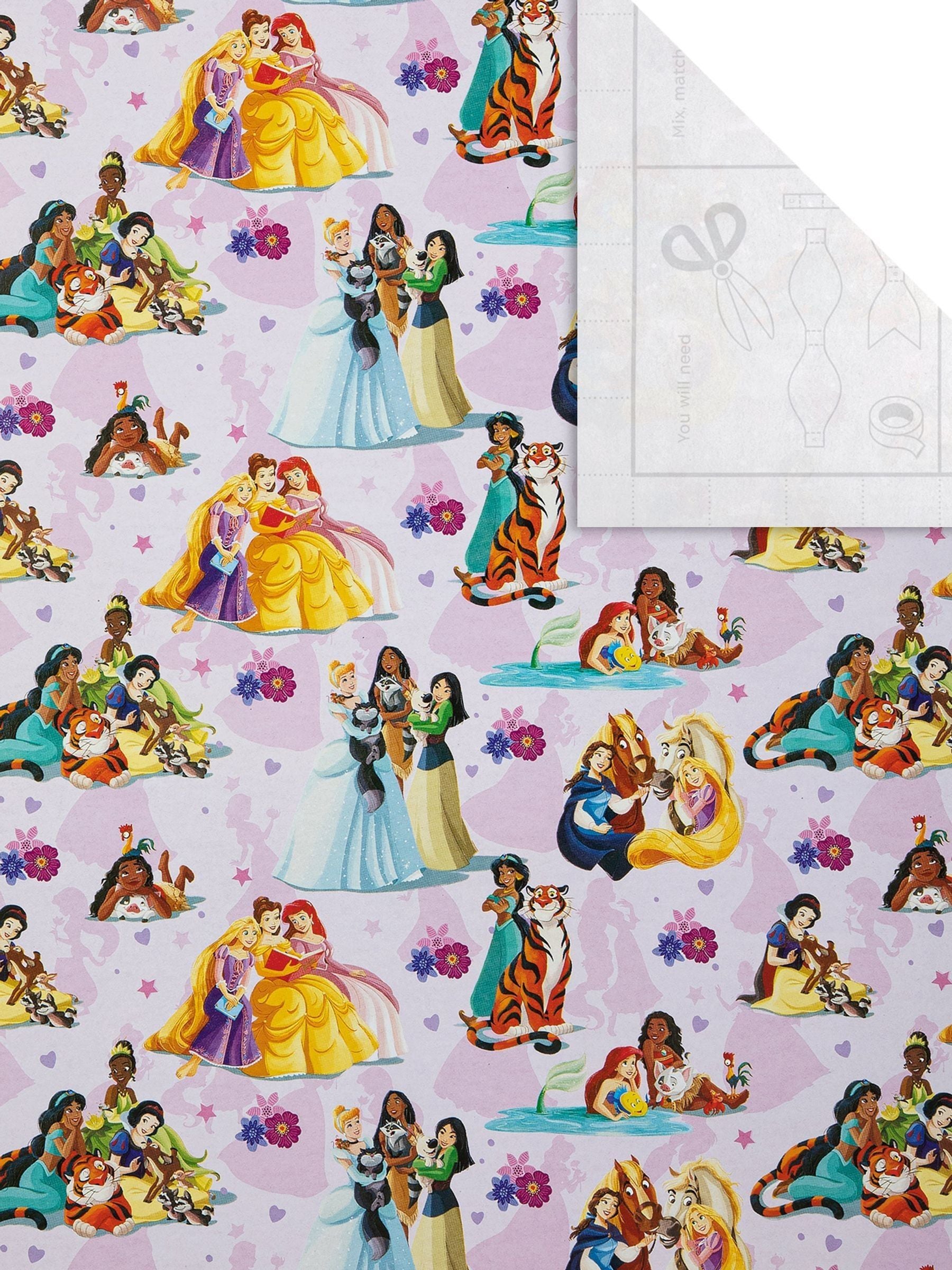 Hallmark Disney Princess wrapping paper 3 rolls, UK version