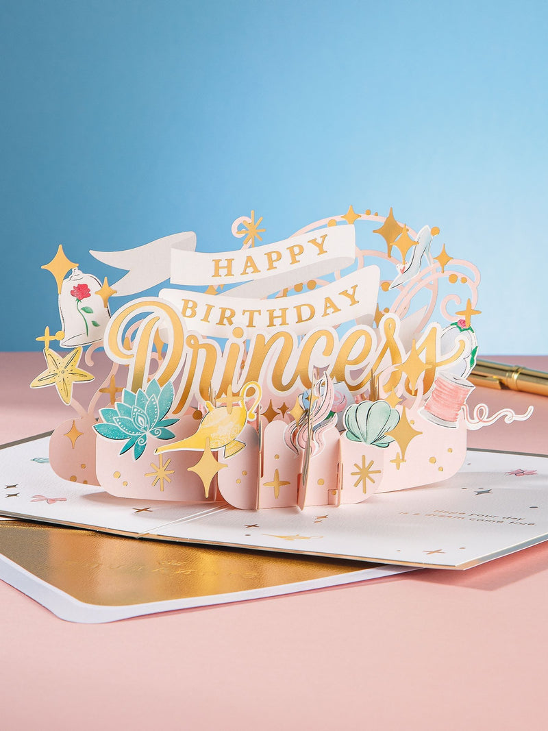 Hallmark Disney Princess 3D pop-up birthday card (British brand)
