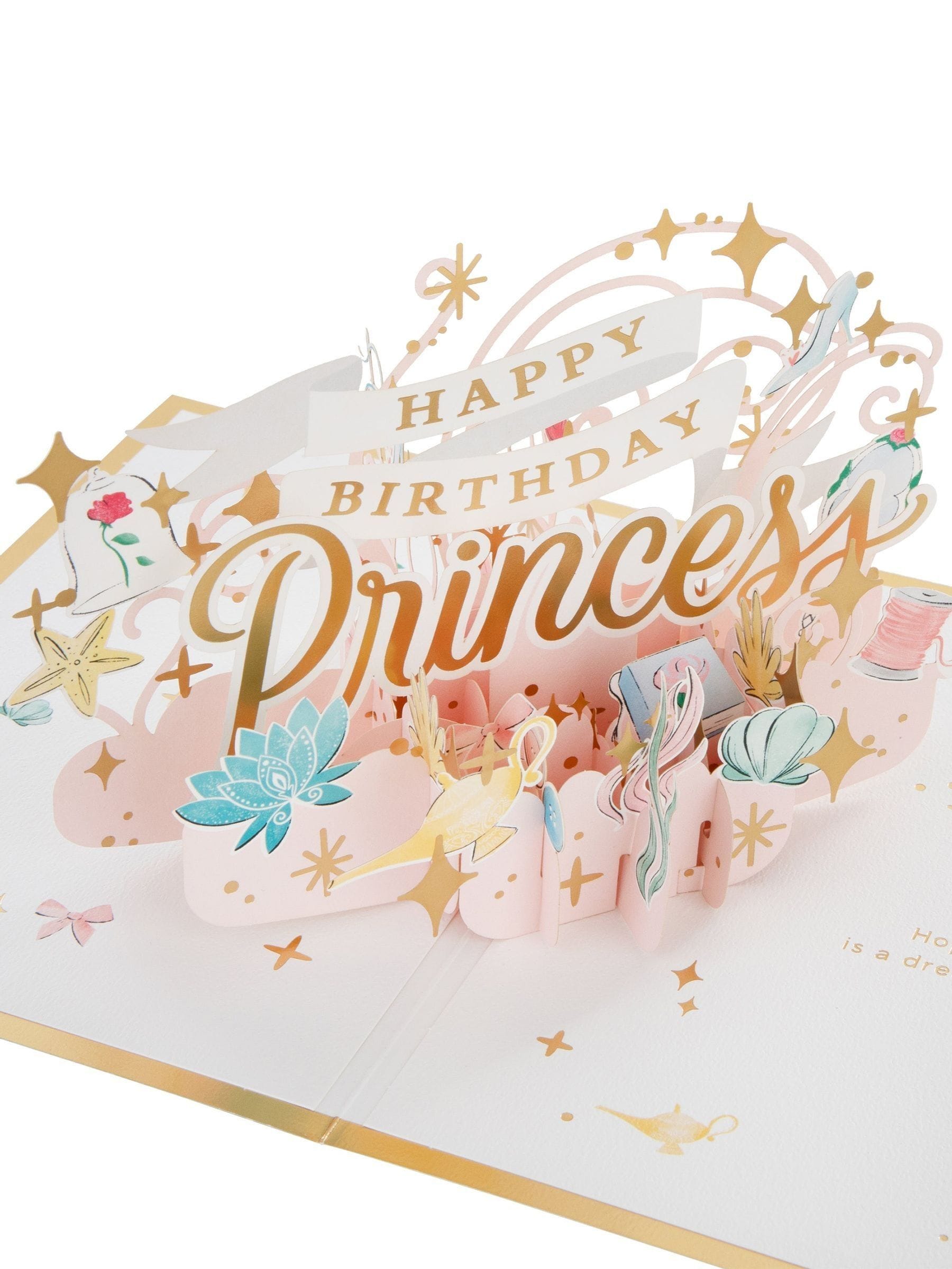 Hallmark Disney Princess 3D pop-up birthday card (British brand)