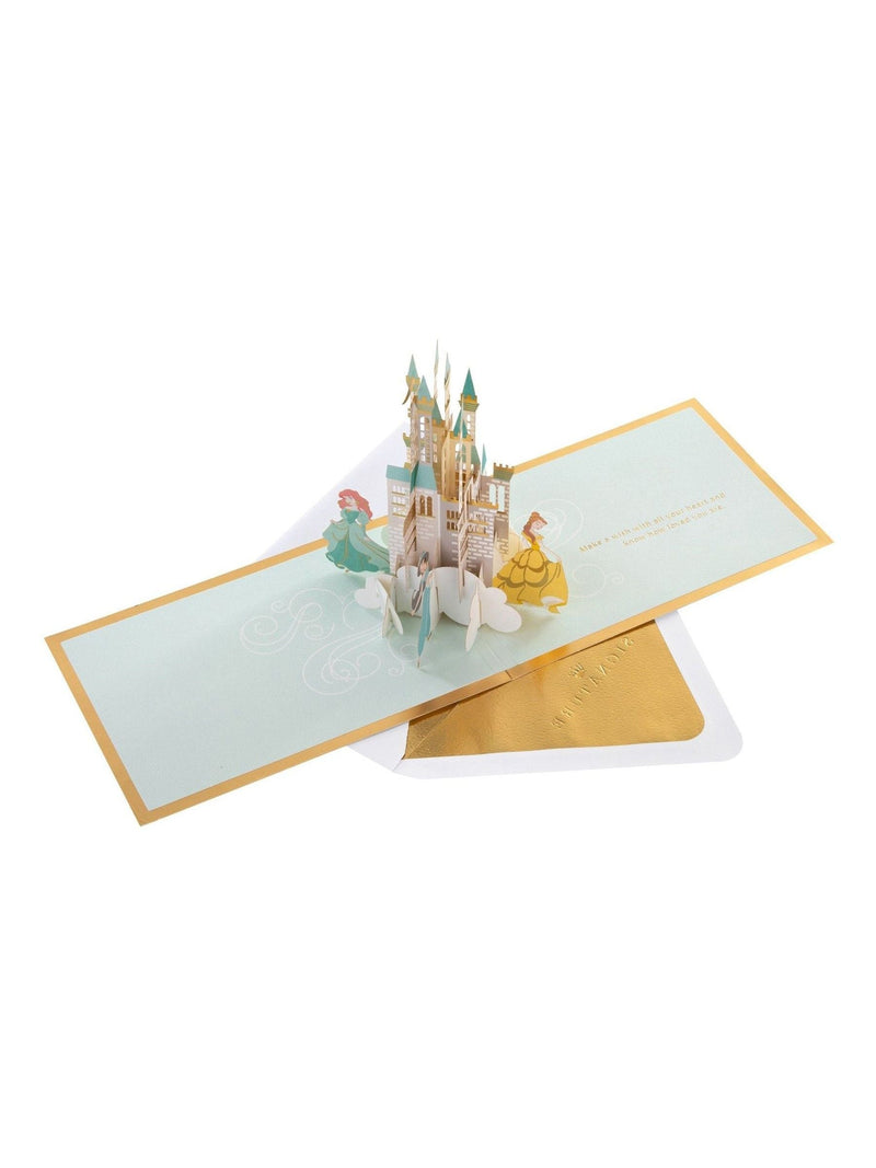 Hallmark Disney Princesses pop-up card with castle (British brand)