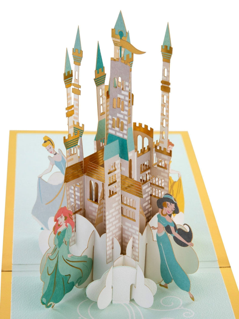 Hallmark Disney Princesses pop-up card with castle (British brand)