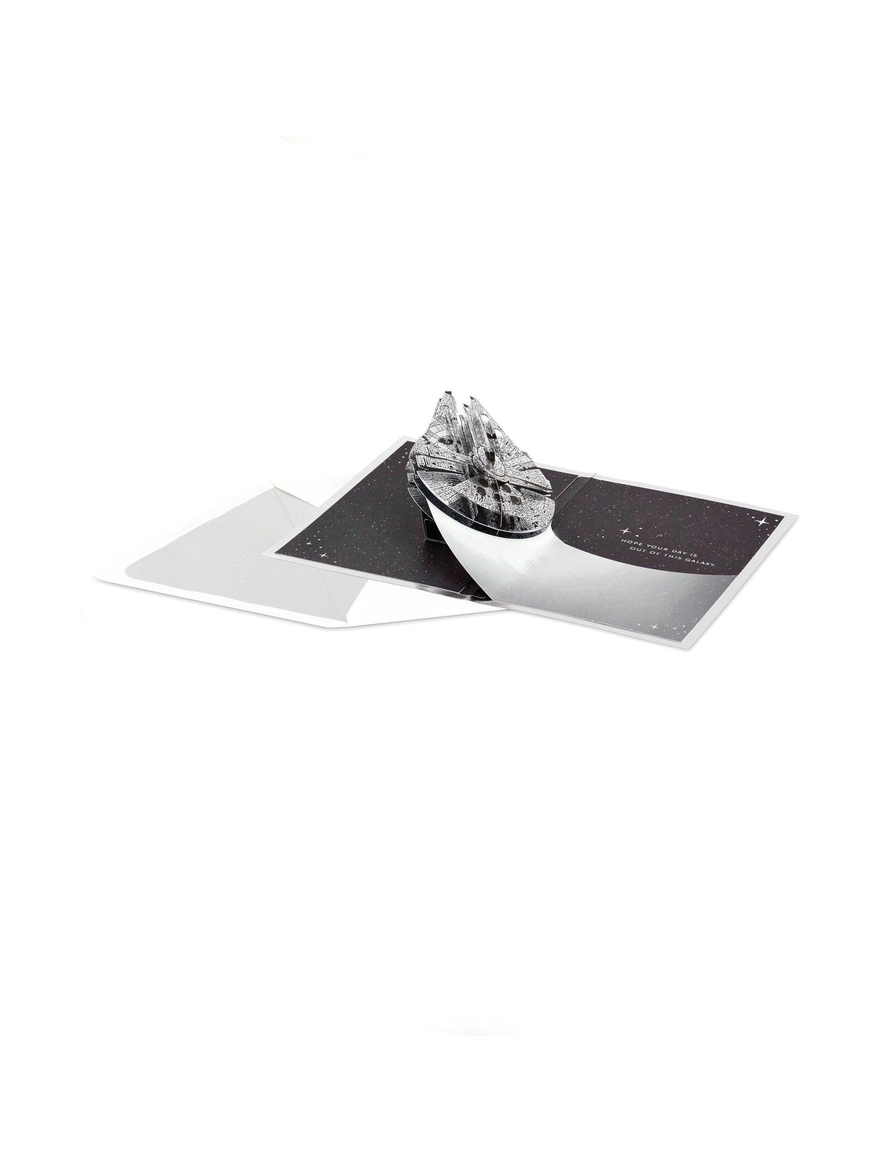 Hallmark Star Wars Millennium Falcon pop-up card - British product