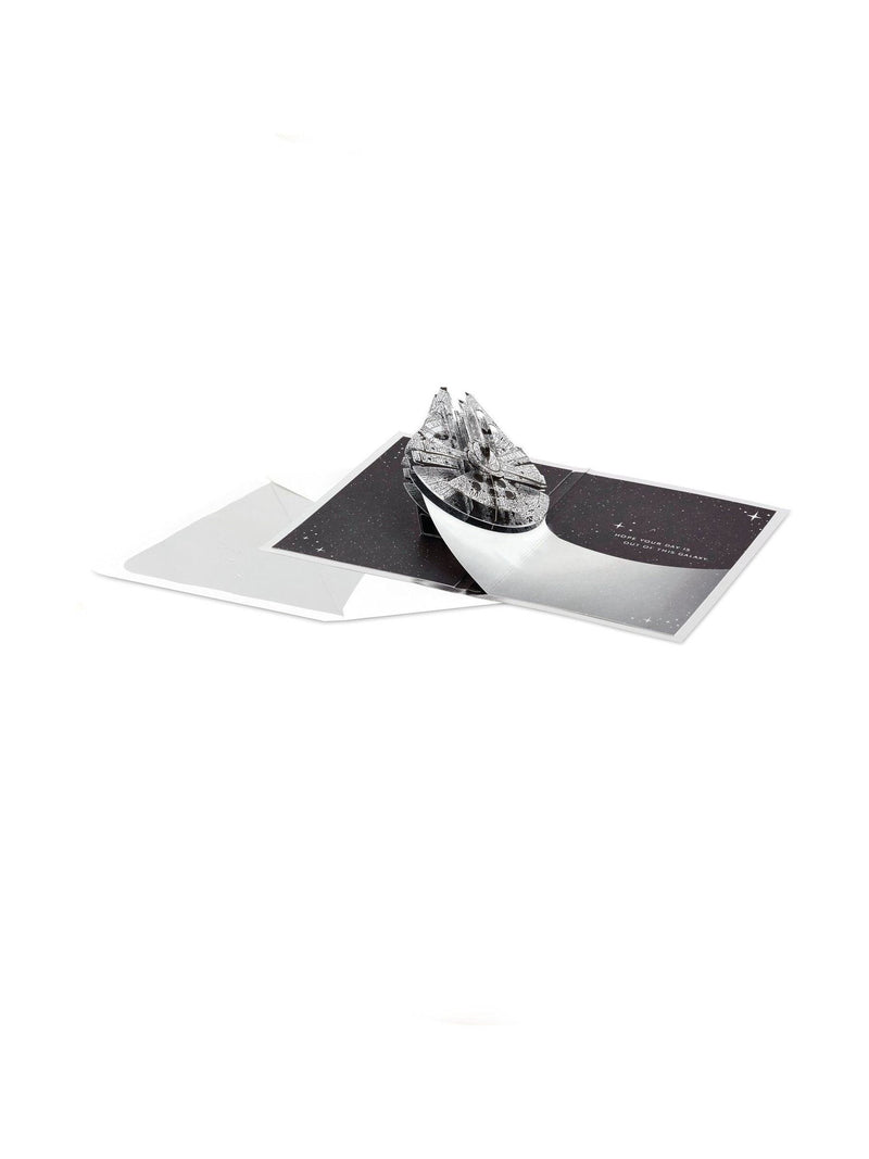 Hallmark Star Wars Millennium Falcon pop-up card - British product