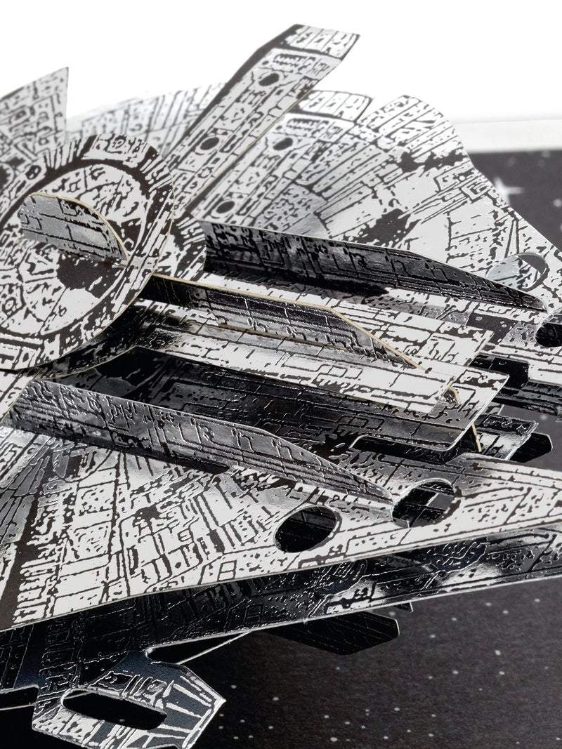 Hallmark Star Wars Millennium Falcon pop-up card - British product
