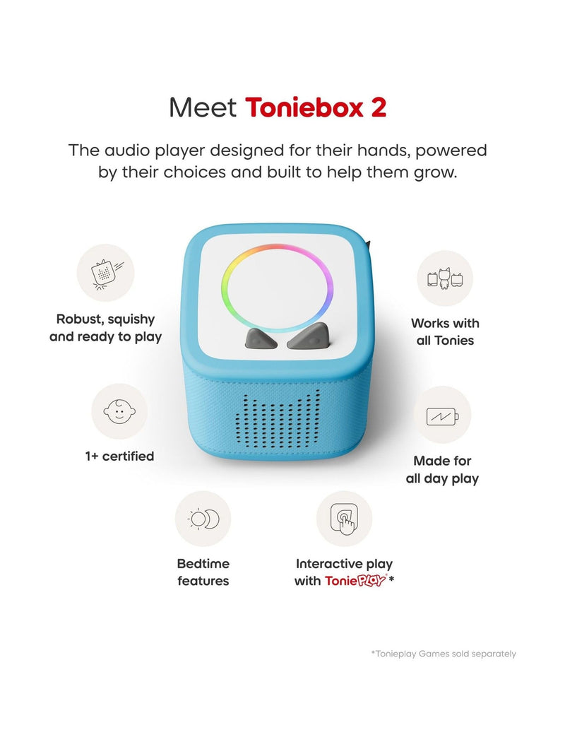 Tonies Toniebox 2 sky blue starter set Creative Tonie - British product