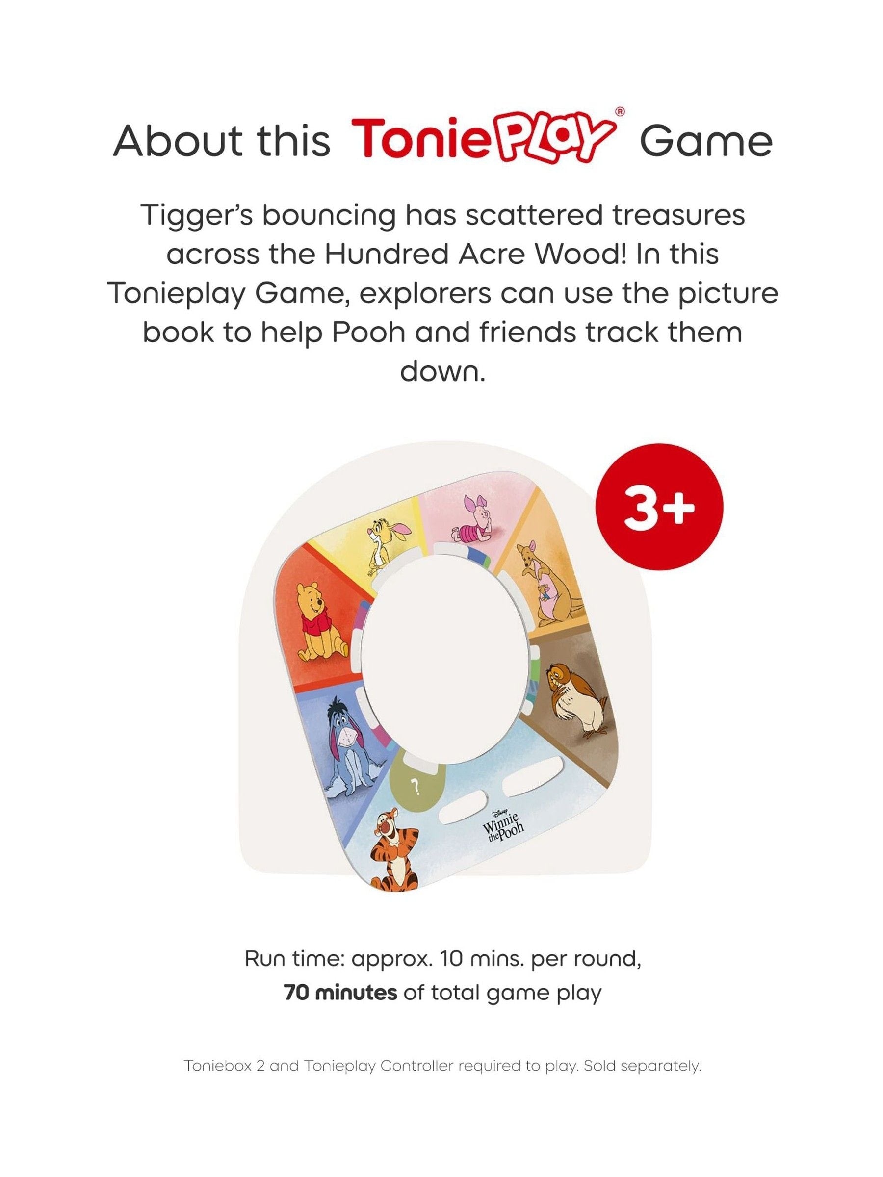 Tonies Winnie the Pooh Tonieplay game with Tigger - British product