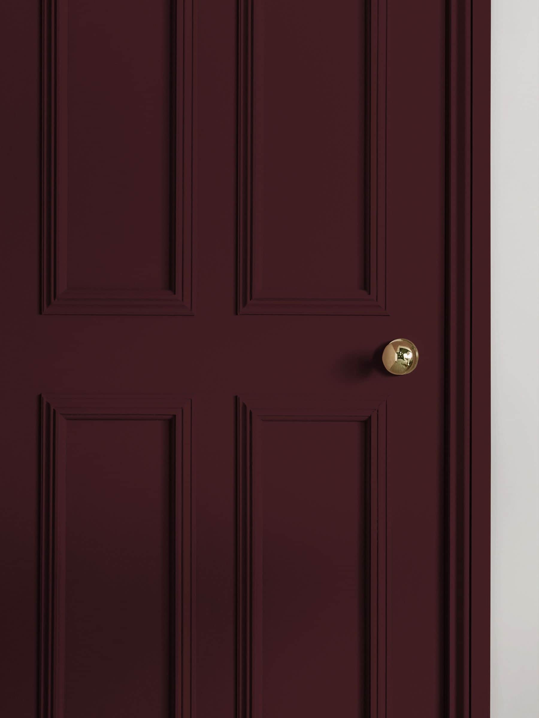 Graham & Brown Divine Damson paint sample, UK version