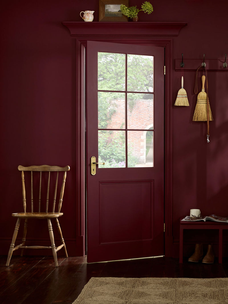 Graham & Brown Divine Damson paint sample, UK version