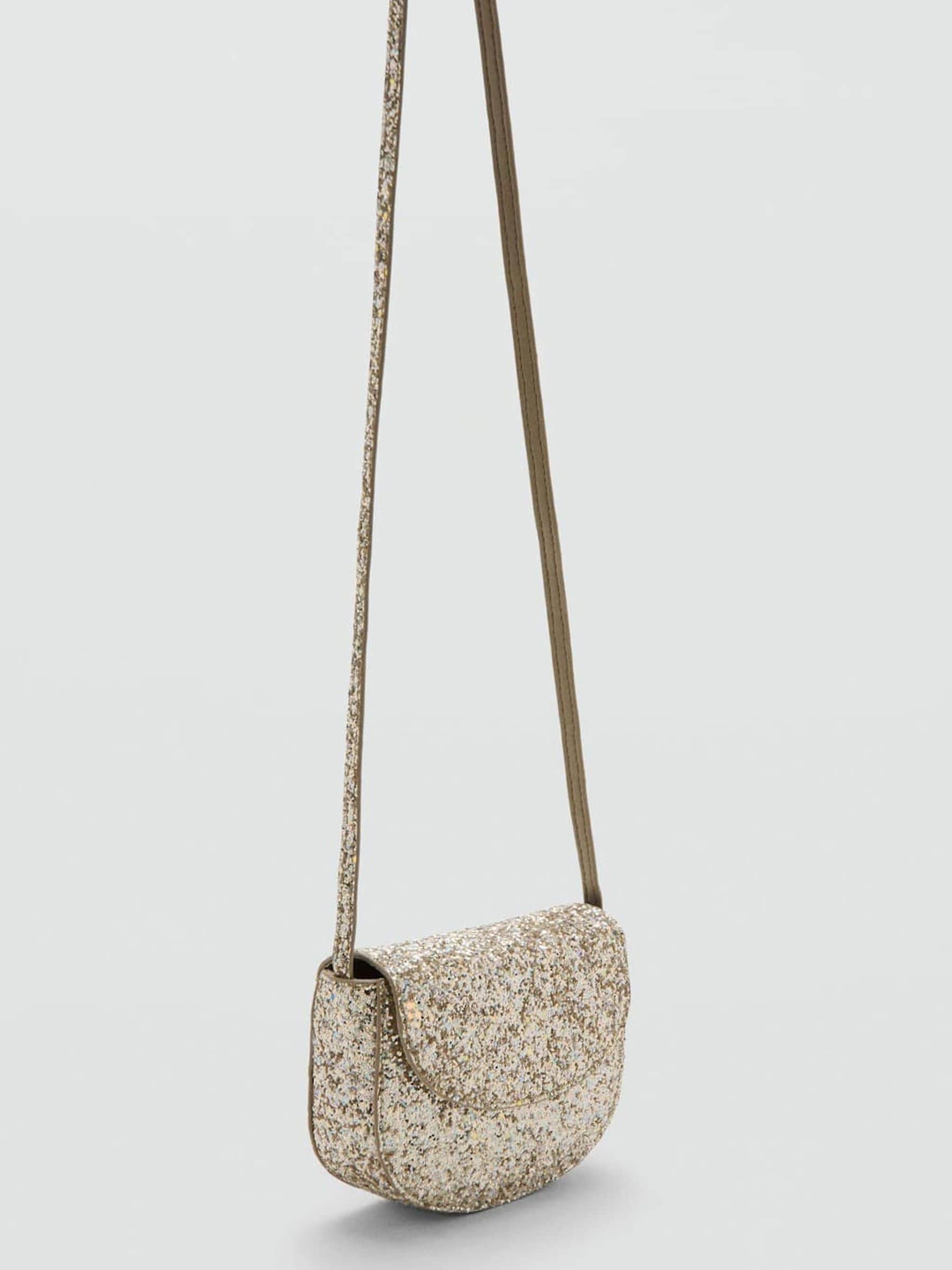 Mango gold sequin mini bag crossbody, UK version