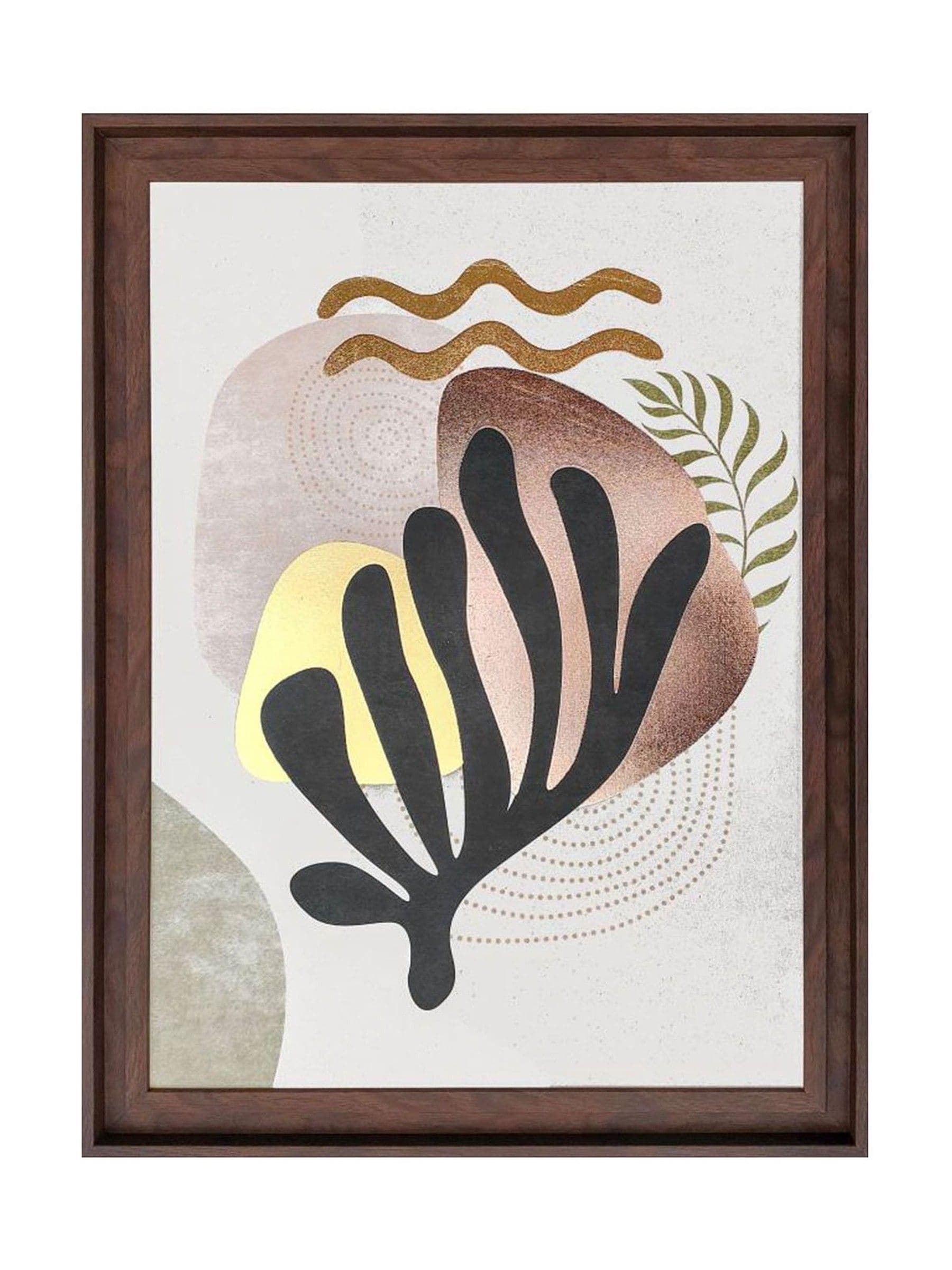 The Art Group Cream Coral framed canvas 58x78cm - British product