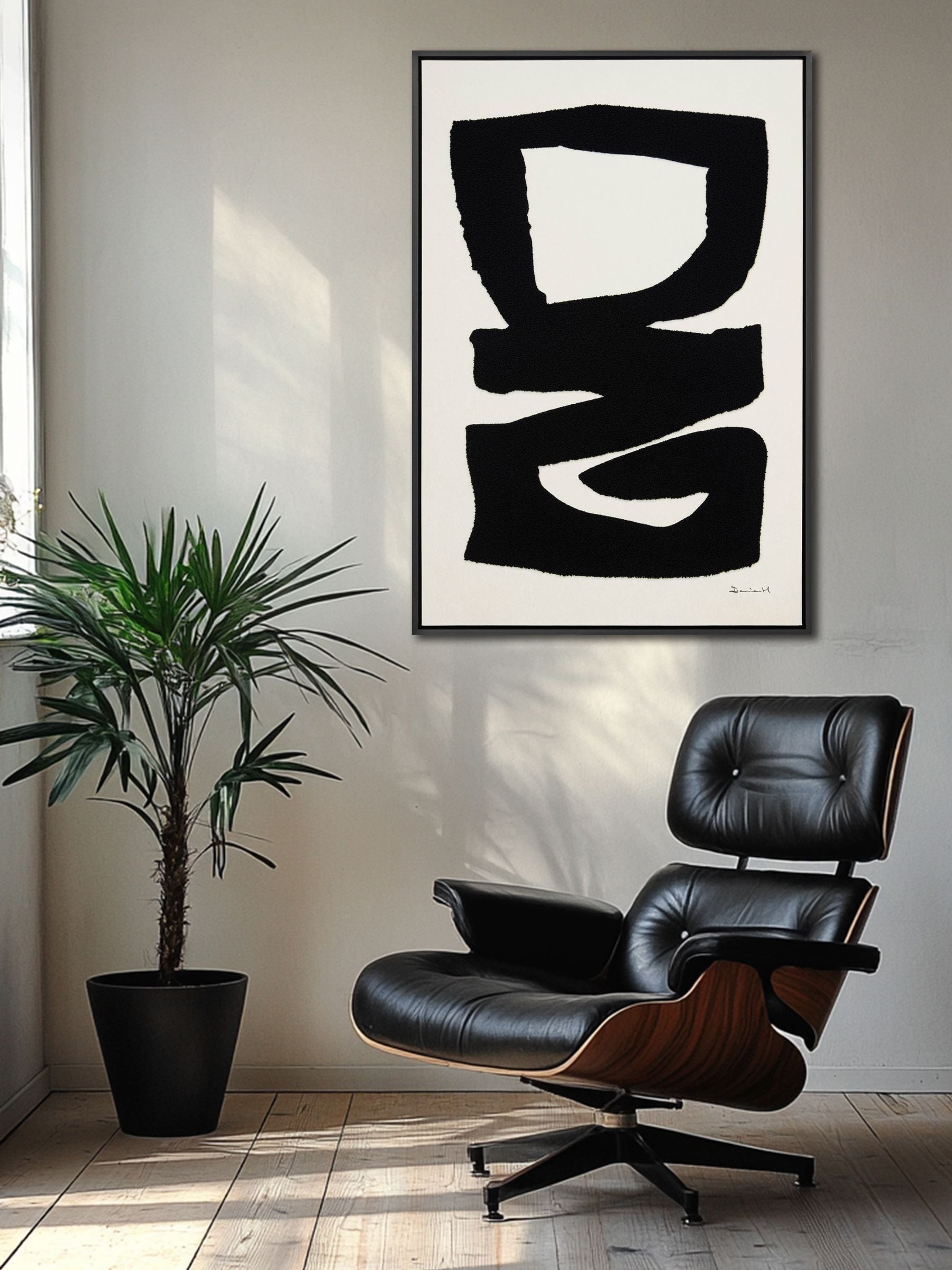The Art Group abstract framed canvas Abstract 1 65x95cm - British product