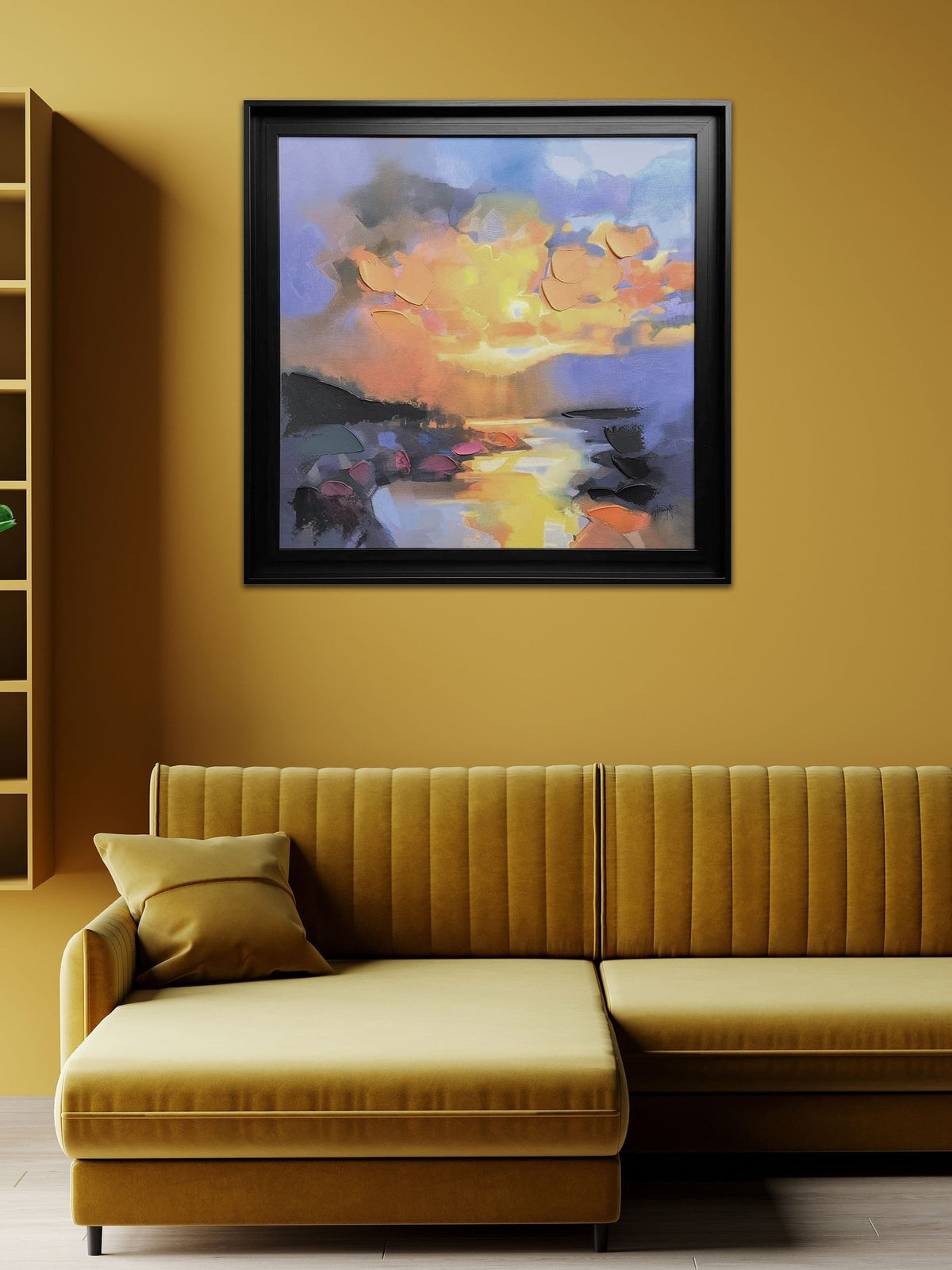 The Art Group Orange Pentland Awe framed canvas 68cm, UK version