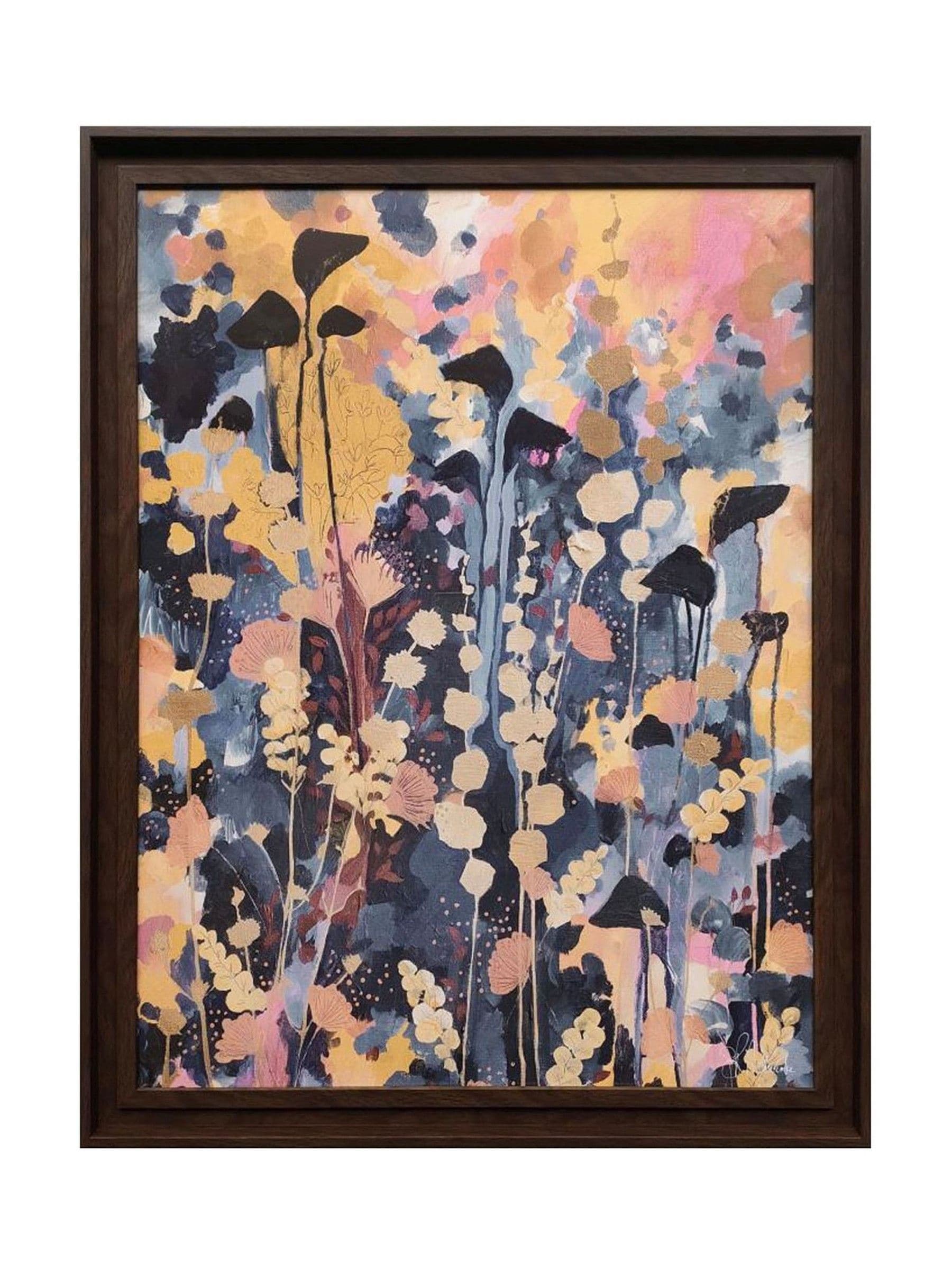 The Art Group Pink Golden Harvest 3 framed canvas (British brand)