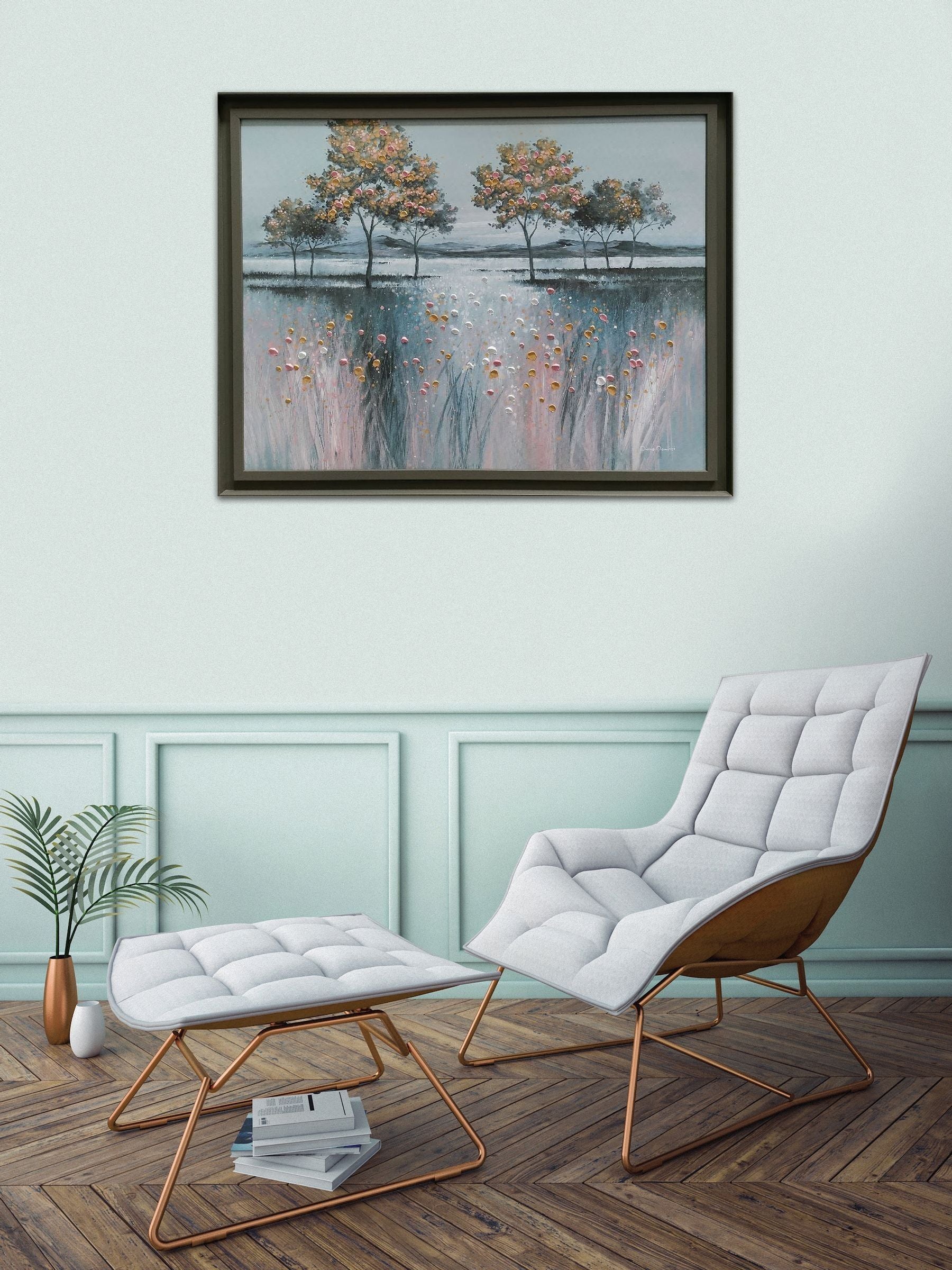 The Art Group framed canvas Grey Evening Delight, UK version