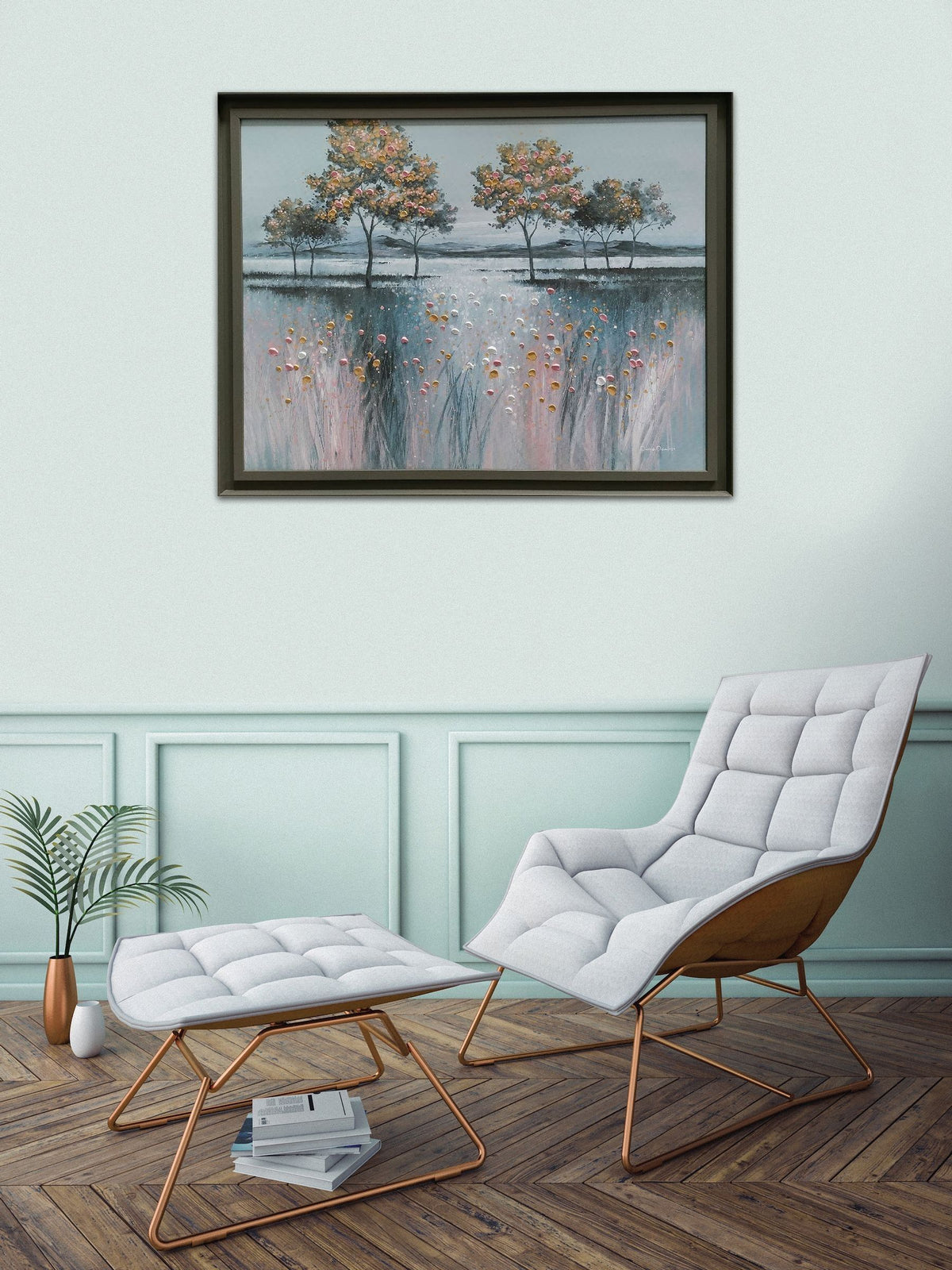 The Art Group framed canvas Grey Evening Delight, UK version