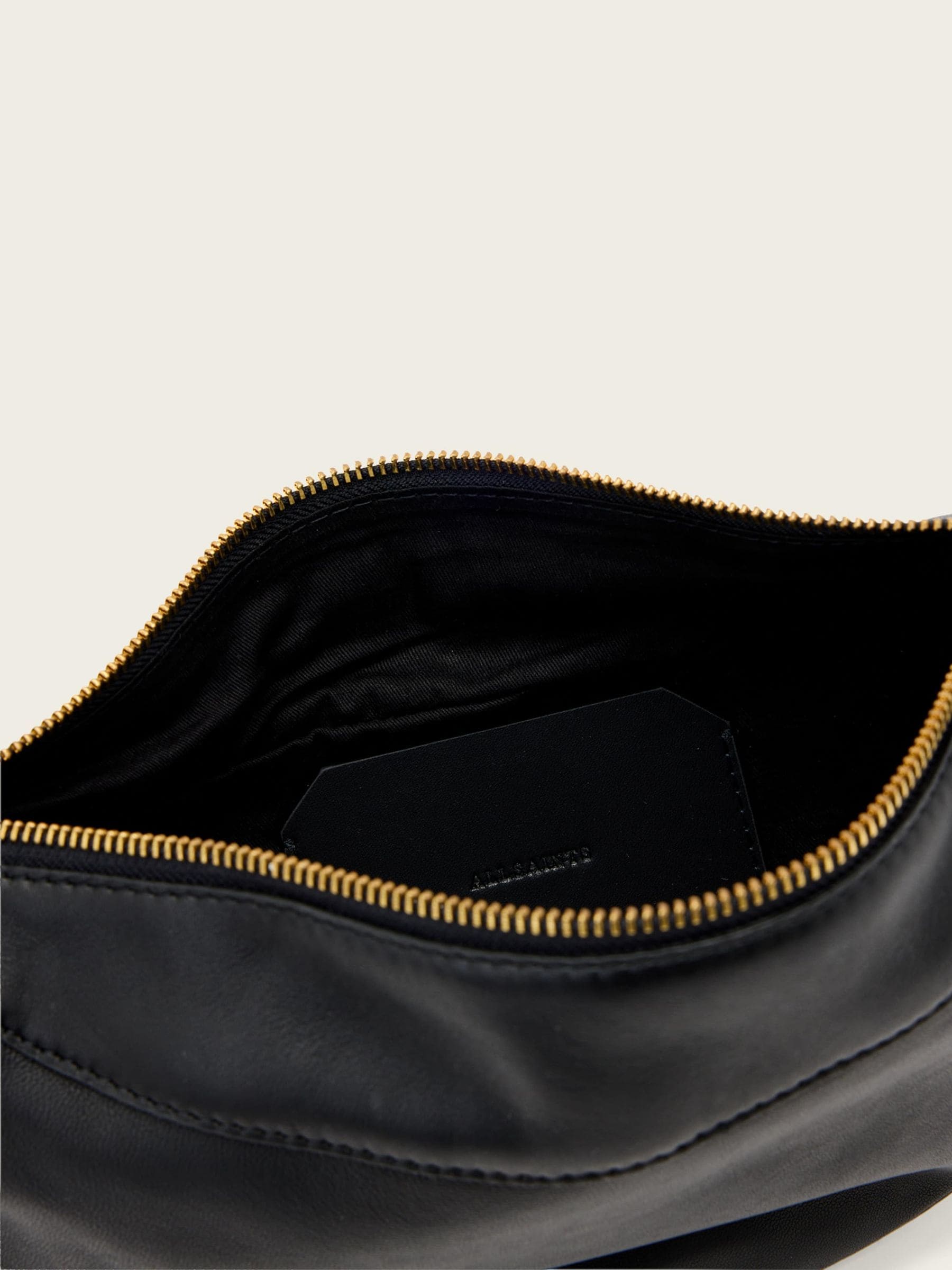 AllSaints Black Luna Micro Bag leather handbag (British brand)