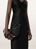 AllSaints Black Luna Micro Bag leather handbag (British brand)