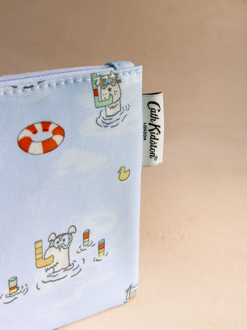 Cath Kidston purse blue Stanley dog print, UK version