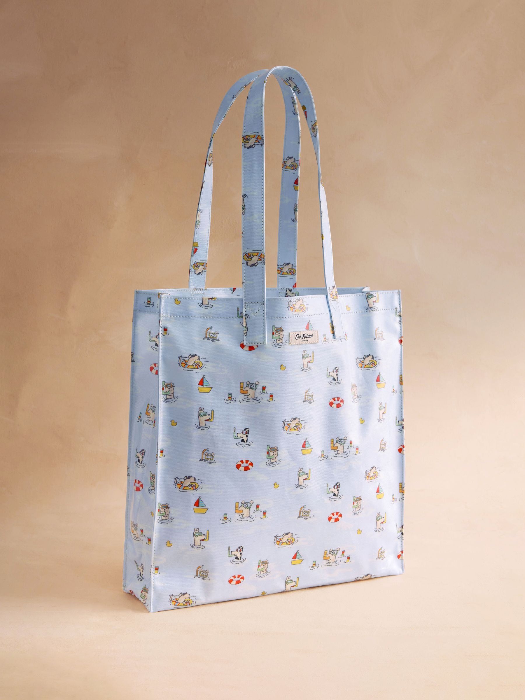 Cath Kidston large book bag with blue Stanley dog print (British brand)