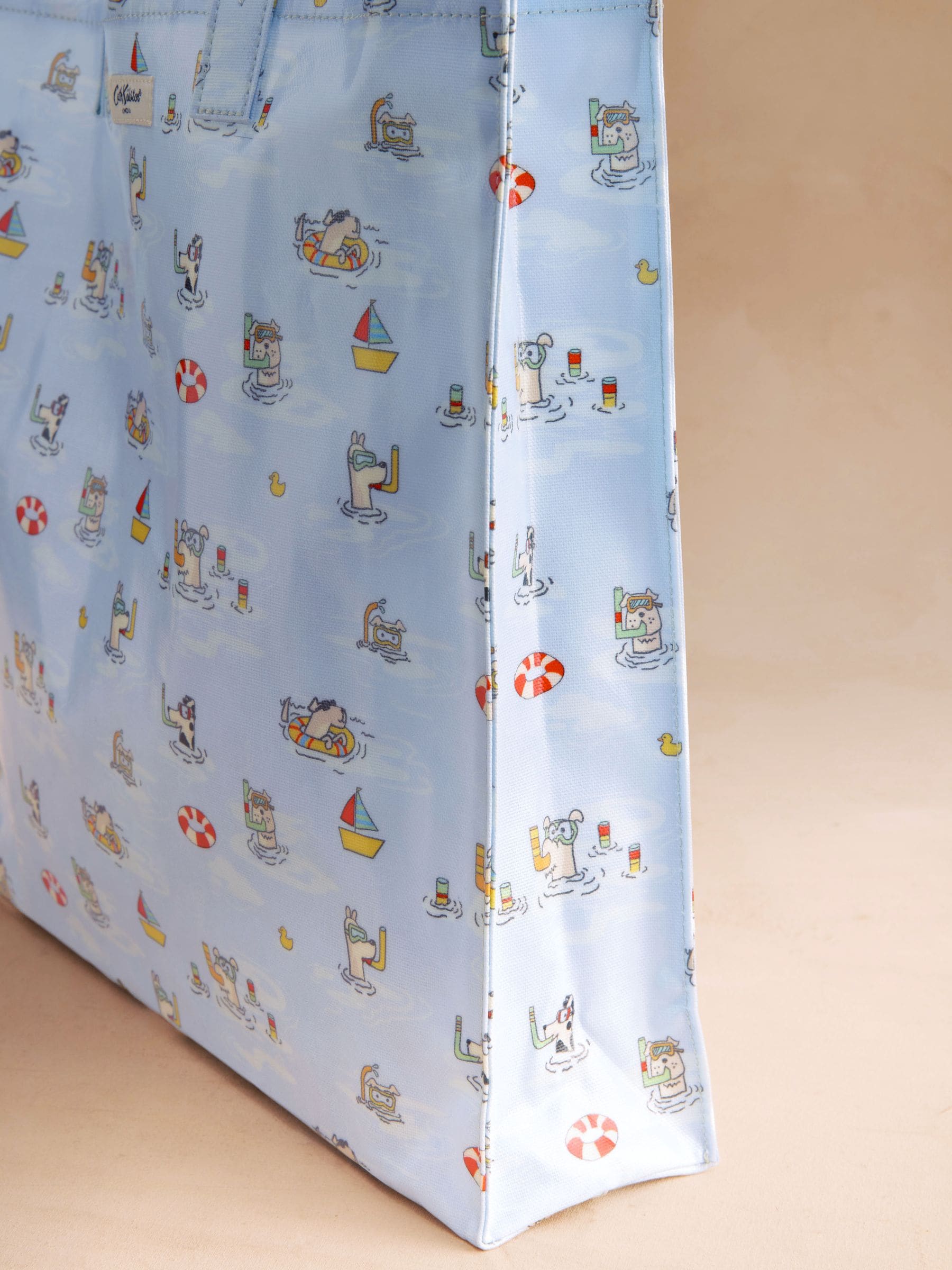 Cath Kidston large book bag with blue Stanley dog print (British brand)