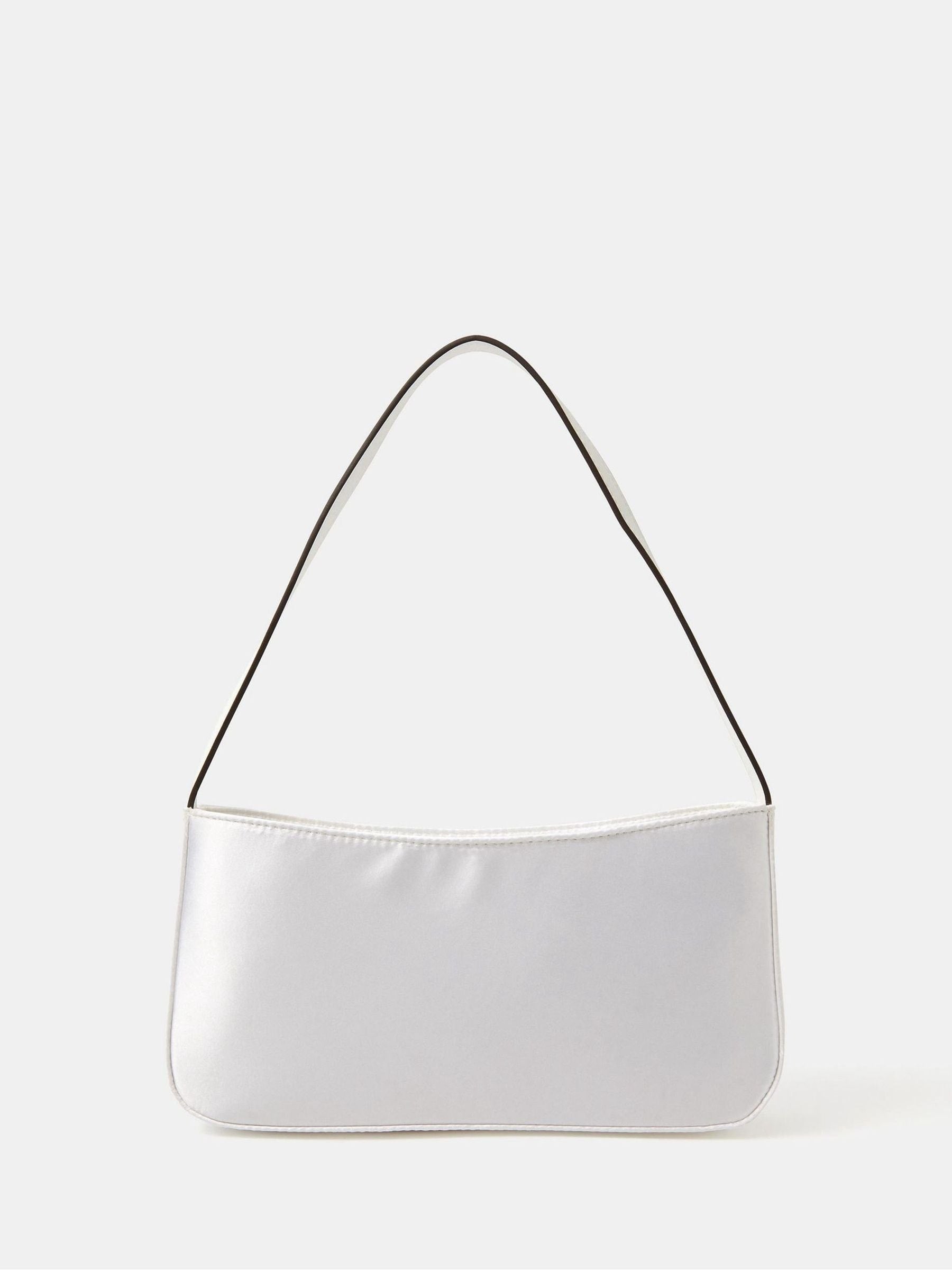 Accessorize natural satin shoulder bag (British brand)