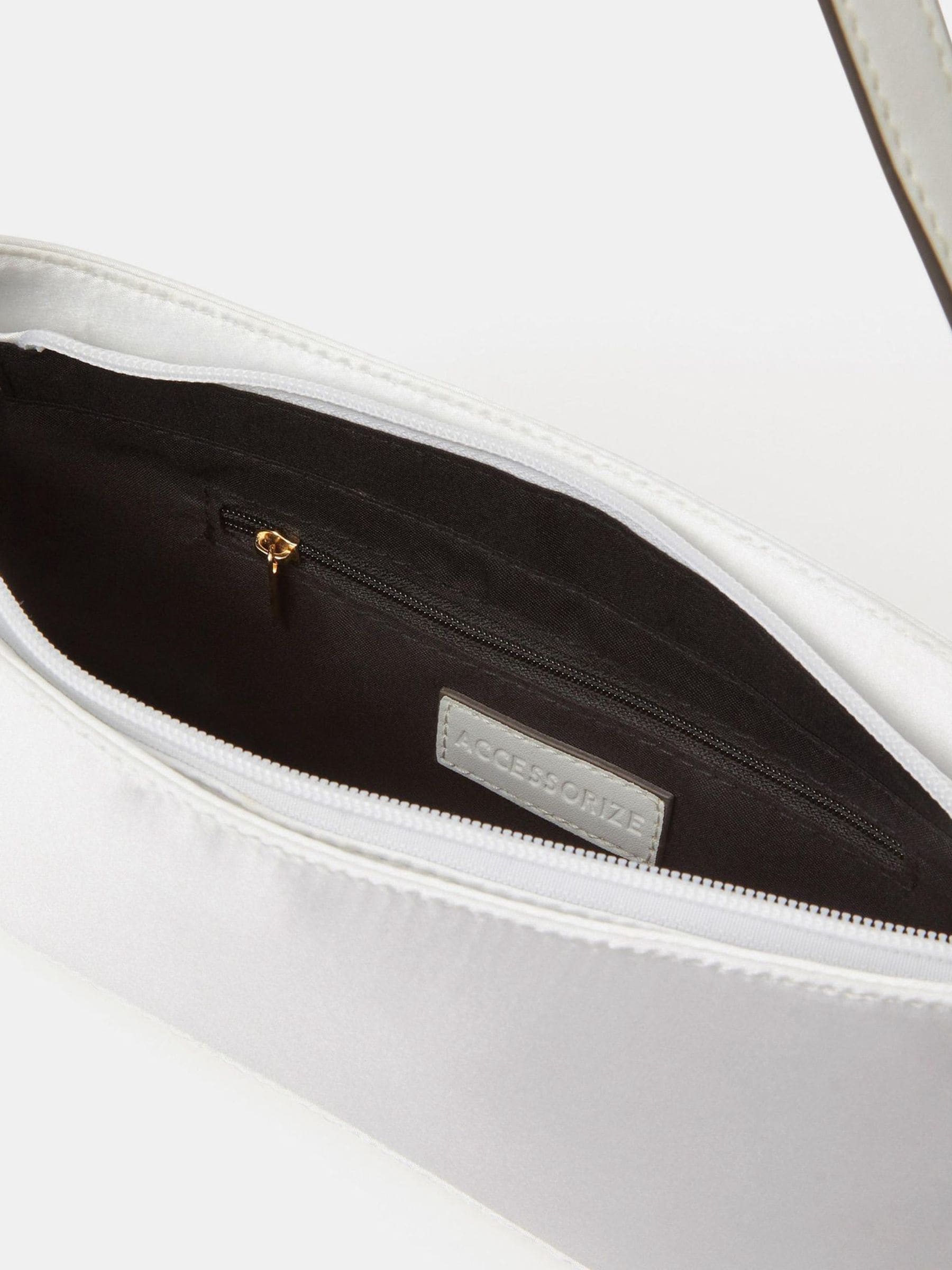 Accessorize natural satin shoulder bag (British brand)
