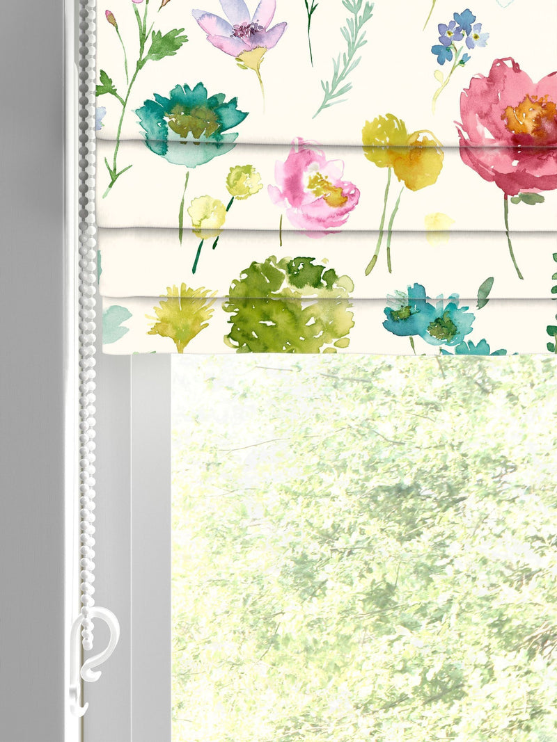 Bluebellgray Tetbury Spring roman blind floral print 1100x620mm, UK version