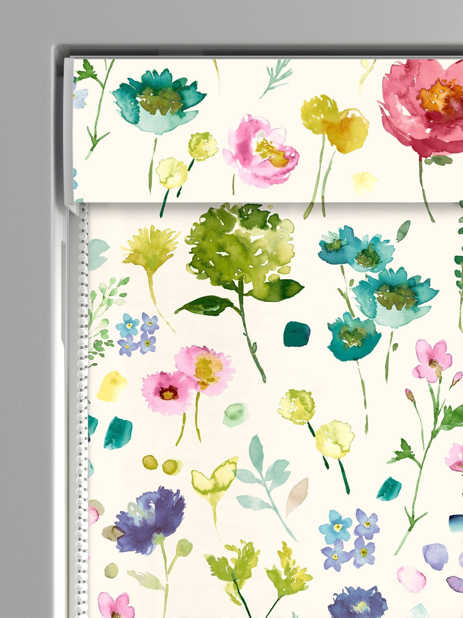 Bluebellgray Tetbury Spring roman blind floral print 1100x620mm, UK version