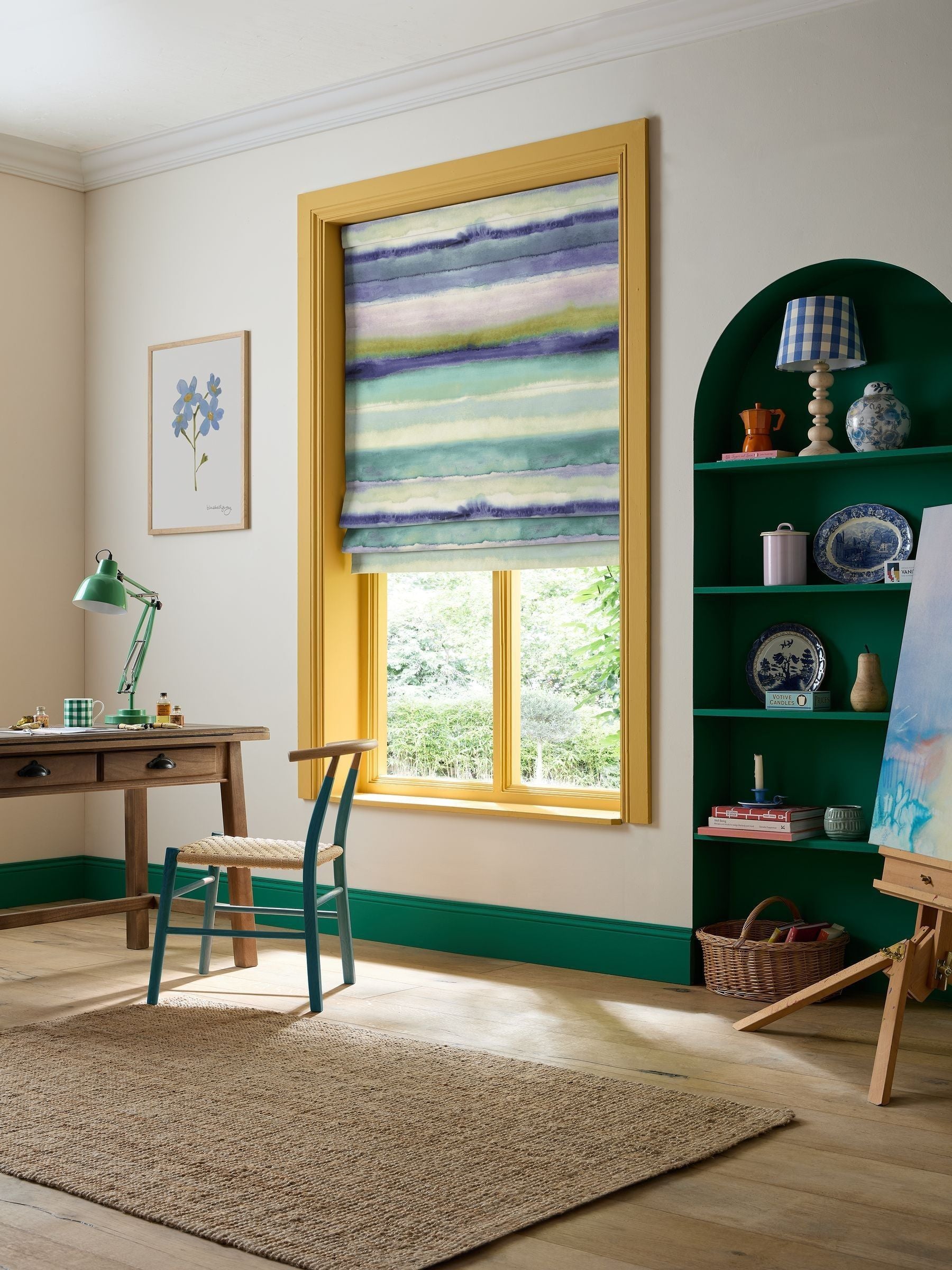 Bluebellgray Atlantic Hebrides roman blinds made to measure British product