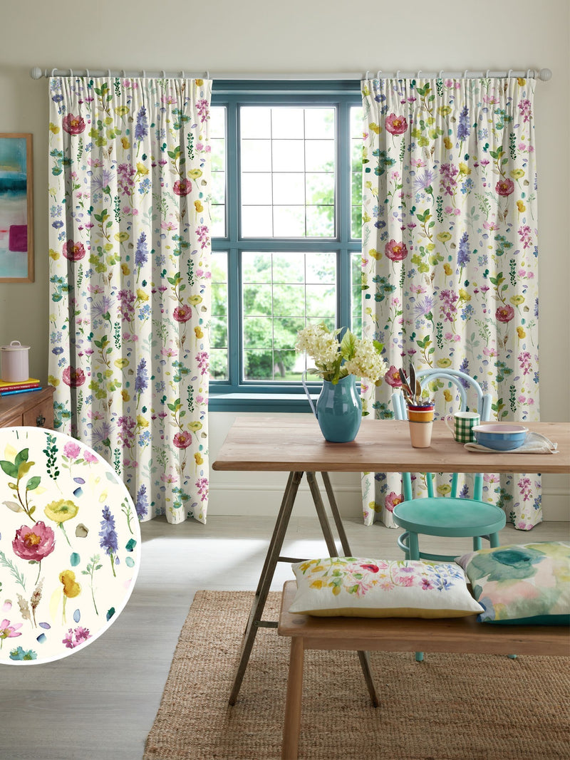 Bluebellgray Spring Tetbury floral made to measure curtains, UK version